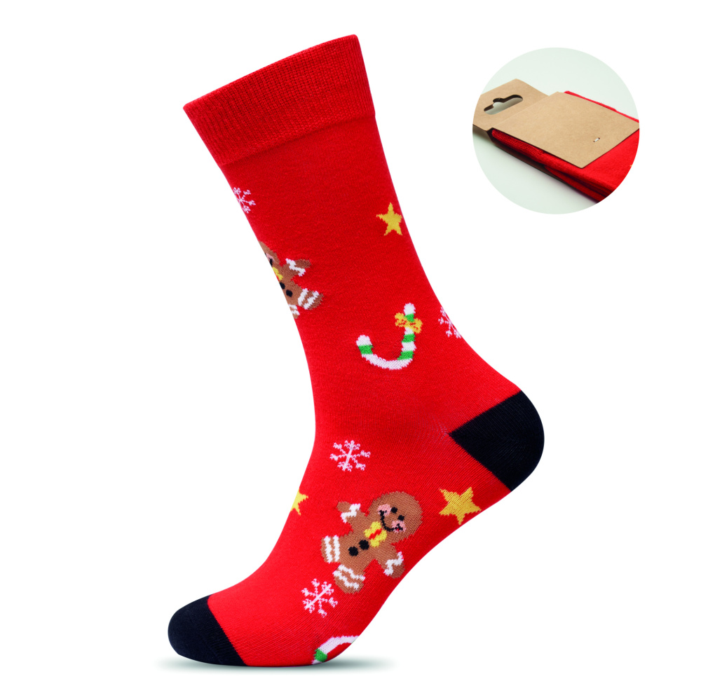 Logotrade promotional giveaways photo of: Pair of Christmas socks L